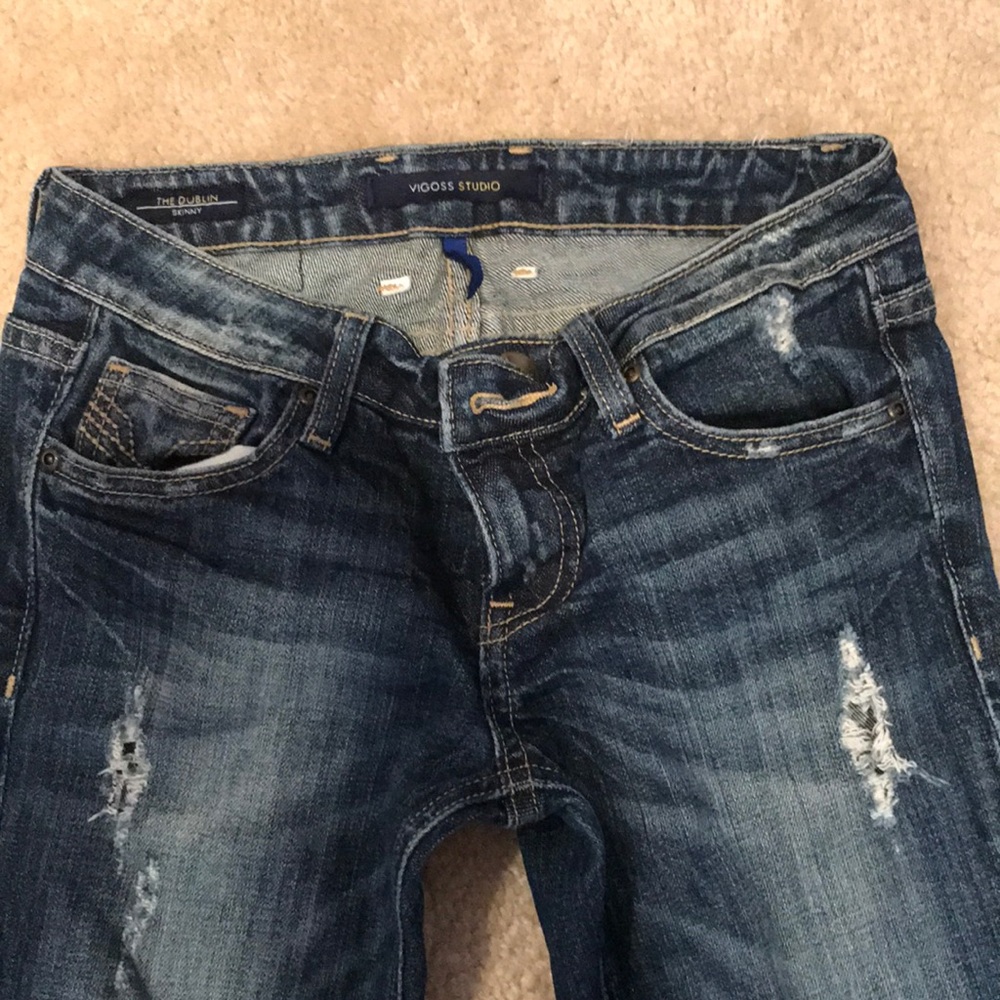 Vigoss Ripped Dark Wash Skinny Jeans 👖